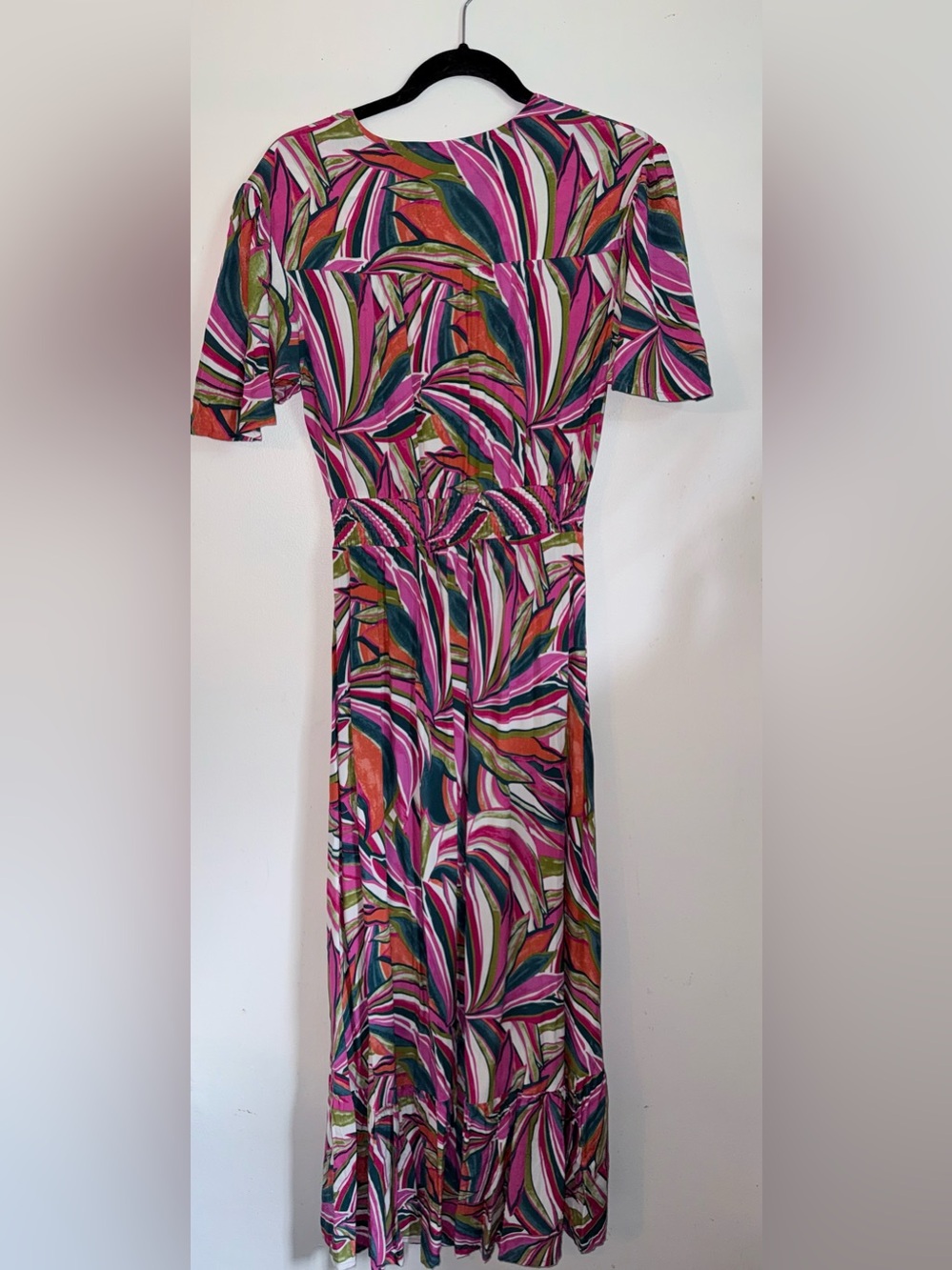 Abel The Label Vibrant Tropical High Low Maxi Dress Size S - Picture 5 of 8